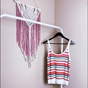 NWT Anthropologie Striped Sweater Tank Size M